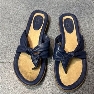 b.o.c. Blue Knotted Sandals Thong Casual